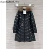 Monclears Jacket France Designer Women Jacket Winter Warm WindProof Long Down Jacket光沢のあるマットマットアジアモデルレディース衣類ファーカラーコートモント33