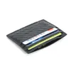 Modevävning Multi Card Holder Business Portable Badge Holder Card Holder Mini Card Case 013024a