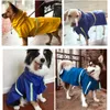 S5XL Dogs Raincoat PU Vattentäta husdjurskläder för små stora regn Cape Safety Rainwear Reflective Puppy Poncho Apparel 240117