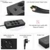 Netzkabelstecker NTONPOWER Smart Power Strip Netzwerkfilter Mehrfachstecker 5 USB-Buchse Überspannungsschutz Netzkabel Wandladegerät-Adapter für Zuhause YQ240117