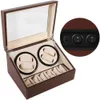 Blackbrown High Quality Watch Winder Automatic Display Box Luxury Storage Sätt 10 240116