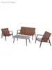 Mobilier de camping, canapé d'extérieur, chaise en rotin, balcon, Table basse, jardin, terrasse, dossier, loisirs et