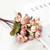Simulazione di vegetazione floreale finta di 15 autunnali Starbud Rose Bud Wedding Hand Flower Thumb Drop Consegna Ot239