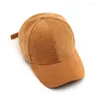 Ball Caps Kpop Unisex Warm Baseball Cap Outdoor Solid Cornice Corduroy Winter Hats For Women Snapback Mens Streetwear Accessories