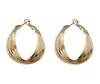 Hoop Huggie Golden Big Round Earrings For Women Classic Ear Rings Shell Pattern Hoops Womens Gift Fine Jewelry Whole 20219468880