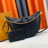 حلقة الموضة Hobo M46311 Half Moon Designer Bag Strap Womens Luxury Mens أصلي أكياس القابض الجلدية الأصلية عبر حقائب اليد حقيبة الهلال الأدوة الكتف