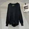 Pull ample en laine épaisse avec chaîne en métal ajouré, nouvelle collection