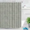 Shower Curtains Ready-made Curtain Plain Texture Shower Curtains Window Bathtub Curtain Marble Decorative Curtains Geometry Bathroom Curtain Rod