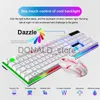 Keyboards Wireless Punk Mechanical Feeling Keyboard Mouse Set Office Business Girl Key Mouse J240117