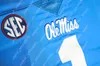 Maillot de football Ole Miss Rebels Quinshon Judkins Matt Corral Jaxson Dart Tre Harris Khari Coleman Deantre Prince Dayton Wade Spencer Sanders