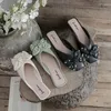 Slippers House White Women's And Ladies Sandals Home Slides Shoes Low Heel Summer 2024 Mules Chic Elegant Shoe Sale Casual Y Eva