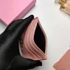Brand Hearts Card Holders Girl Card Bag Ultra Thin Wallet Pink Sweet Cover for Women