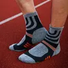 5 Pairs Cotton Compression Terry Socks For Man Coolmax Bike Running Football Sport Outdoor Basketball Cycling Travel 240117