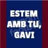 Badge de football ESTEM AMB TU GAVI, détails du match, PATCH MDT, 2023