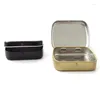 Gift Wrap 100pcs 60 47 15mm Mini Tin Box Metal Storage Jewelry Case Candy Packaging Container Black White Silver