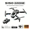 S150 HD Optiskt flödesduk Drone, borstlös motor, LED-nattnavigeringsljus, optisk flödespositionering, 360 ° rullning, fyrsidigt hinderundvikande