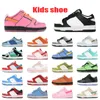 Die Powerpuff Girls x Blossom Baby-Kinder-Kinderschuhe Designer Low Panda Chunky Dunkys Pink Pandas Strangelove Boys Big Kid Kinder-Trainer Jarritos Sneakers