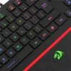 Tangentbord REDRAGON K502 RGB Gaming Keyboard RGB LED Backbelyst upplyst 104 Key Tyst tangentbord med handledsstöd för Windows PC -spel J240117