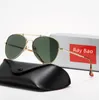 Homens Rao Baa Óculos de Sol Marca Clássica Retro Óculos de Sol Designer de Luxo Óculos Rayban Ron Metal Frame Designers Óculos de Sol Mulher AJ 8125 com caixa legal