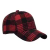 Berretti da baseball per adulti Cappello retrò in tweed per papà Berretto da baseball scozzese Uomo Donna Cappello in poliestere a quadri regolabile YQ240117