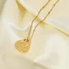 Pendant Necklaces Classic 18K Gold Plated Plaid Handbag Chocker Necklace Jewelry Stainless Steel Lattice Cubic Bag Neklace For Women Chain