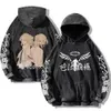 Anime ponadgrzeznani z kapturem Tokyo Revengers Bluzy Mikey Washed Retro Hoodie Chifuyu Hood Bluza 100% bawełniana z kapturem