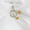 Luksusowy designer broszka-spłaty broszki w stylu mody biżuteria dziewczyna klasyczna broszka kwiatowa premium para para