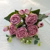 Faux Floral Greenery Hennessy Peony Simation Flower Wedding Living Room Decoration Table Pography Props Arrangement Fake Flowers Drop Otdug