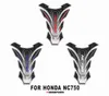 Adesivos de cristal para tanque de combustível de motocicleta, decalques de proteção de corpo de carro, almofada colorida 3D modificada para HONDA NC7507179204