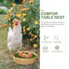 Decorative Flowers 2Pcs Chicken Coop Nesting Pads Artificial Grass Cushions Washable Mats