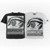 USA Style Eye Sketch Stampa oversize Tee Designer T-shirt Primavera Estate Casual Moda Skateboard Uomo Donna Tshirt 24ss 0117