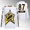 Maillot de hockey All Star 2024 Division métropolitaine Sidney Crosby Jack Hughes Tom Wilson Boone Jenner Igor Shesterkin Sebastian Aho Mathew Barzal Travis Konecny