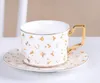 New Moroccan Style Ceramic Coffee Cup European Style Coffee Cup and Saucer Set Household Tea Cup