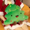 Kerst Decor Cartoon Pluche Kerstboom Gingerbread Man Sneeuwpop Soft Gevulde Sierkussen Kussen voor Kinderen Kerstcadeaus 240117