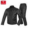 Motorcykelkläder Motowolf Winter Warm Herr Jacket Riding Set Long Pants Waterproof Windproof and Anti Fall Coat Fashion