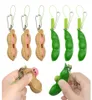 Kawaii Squishy Peanut Unlimited Pea Pods Squeeze Peas Sensory Fidget Toys Edamame Keychain Stress Relief Ball Descompression Toy Cu1829994