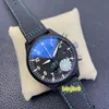 Yl 389001 relógio com diâmetro de 44mm, anel interno de temporização, 12 horas, anel externo, 60 minutos, vidro de safira, espelho, caixa de cerâmica