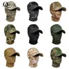 Casquettes de baseball Casquettes de baseball tactiques + masque facial ensemble de capuche militaire pour hommes été Snapback chapeaux de soleil en plein air Camouflage chasse cyclisme pêche YQ240117