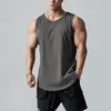 Débardeurs pour hommes 2024 Gilet sans manches pour haut d'été Sous-vêtements solides Muscle Basketball Gym T-shirt Homme Fitness Singlets Sportswear