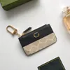 2024 Nouveau style Porte-clés Desginer Mini OPHIDIA KEY CASE Coin Zipper Purse Rouge à lèvres Sacs Rouge Ruban Vert Bronze Hardwareclasp Marmont Véritable Pochette en cuir véritable