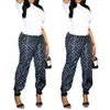 2024 frauen Zwei Stück Hosen Casual Print Rundhals T-shirt und Hosen Set Outfits Freies Schiff