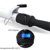 Regolazione della temperatura LCD Bigodino per capelli Ferri arricciacapelli professionali Bacchetta Wavers Strumenti per lo styling di bellezza 240116