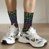 Chaussettes pour hommes D20, ensemble de dés, motif unisexe, impression 3D, chaussettes amusantes à Tube central