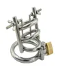 Stainless steel metal urethral chastity cage CB600 metal male chasity lock device torture urethral catheter urethral play3801145