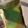 Glitter per unghie 5 g/borsa Laser olografico Polvere fine Decorazione Brillante Oro Argento Polvere di pigmenti Gel fai da te per le unghie Accessori artistici