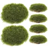 Decorative Flowers 12 Pcs Ornament False Moss Stone Artificial Stones Faux Decorations Office Rocks DIY