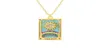 Hänghalsband färgglada CZ strass tarothalsband för kvinnor månen Sun Star Tag Astrology Celestial Jewelry Vintage Wholelsal4885395