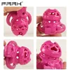 FRRK Locked Life Gabbia di castità in plastica rosa con 4 dimensioni Anelli per pene Adulti Prodotti del sesso Giocattoli BDSM Negozio sessuale Piccolo standard 240117