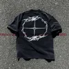 Herren T-Shirts Washed SAINT MICHAEL Dark Knight Limited T-Shirt Männer Frauen T-Shirt Top T-Shirtyolq