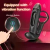 Prostata Massager Vibrator Remote Control Anal Plug Cock Ring erektion Fördröjning EJACULATION MANA Masturbator Sexleksaker för man 240117